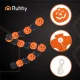 Ruhhy 3m Paper Halloween Garland Pumpkins, Orange/Black