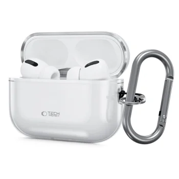 Dėklas Tech-Protect FlexAir ausinėms AirPods Pro, skaidrus