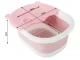Collapsible Silicone Foot Massage Basin, Pink