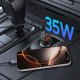 Tech-Protect CC02 35W auto lādētājs ar 2 portiem USB-C / USB-A – melns | Phone Car Charger