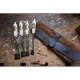 Kirschen Firmer Chisel Set with Leather Bag, 4 pcs (10, 16, 20, 26 mm)