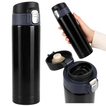 Thermal Mug with Mouthpiece, 400 ml (Assorted Colors)