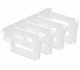 Adjustable Refrigerator Drawer Organizer, 4 pcs, Transparent