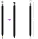 Tech-Protect USP100 Passive Touch Stylus Pen with 4 Tips, Black