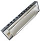 Compact Metal Harmonica for Beginners, Black-Silver