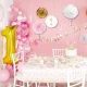 Bakalu 1st Birthday Decoration Set for Girls, Pink, 5 pcs.