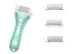 Electric Foot File with LCD Display and 3 Rollers, Green