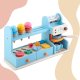 Wooden Cafe Playset for Kids Nukido NK-880 Coffee Shop & Ice Cream Counter Toy