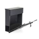 ModernHome Galvanized Steel Mailbox with Newspaper Holder, Anthracite
