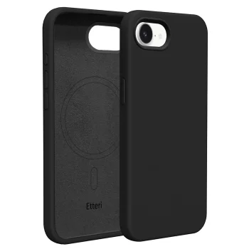 Etteri Silicone Mag Case for iPhone 16e / 17e, Black