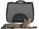 Large Pet Carrier Bag for Dogs and Cats, Grey