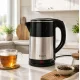 Electric Kettle 2.5L 1500W, Stainless Steel, Black/Silver