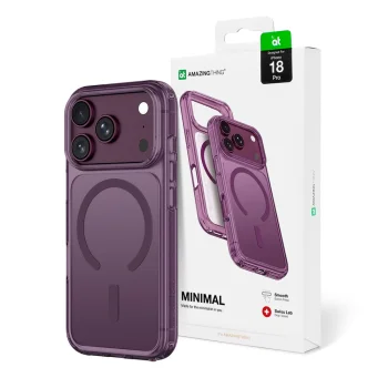 AmazingThing Minimal Mag Case for iPhone 18 Pro, MagSafe Compatible, Purple