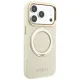 Guess Ring Stand 360 Grained Classic Logo MagSafe Case for iPhone 18 Pro / 17 Pro - Beige