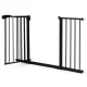 Ecotoys Safety Gate for Stairs and Doors, 74-132 cm, Black