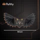 Ruhhy 00026126 Hanging Bat, Halloween Decoration, 60 cm, Black