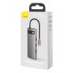 Baseus Metal Gleam 8in1 USB-C Hub - USB-C PD 100W 1x HDMI 4K 30Hz 1x SD and microSD card reader 3x USB-A 3.2 1xRJ45 -...