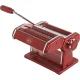 Marcato Atlas 150 Manual Pasta Machine with Pasta Wheel, Red