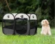 Folding Fabric Pet Playpen for Dogs and Cats - Grey