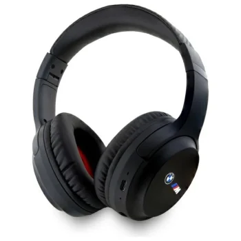 BMW Bluetooth ENC Wireless Headphones Printed Logos, Black