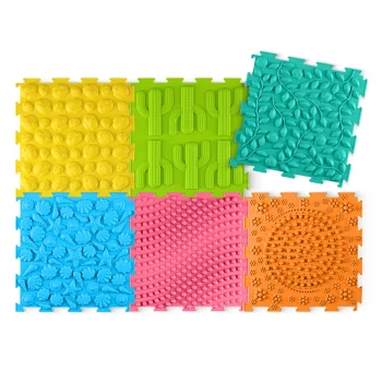 4FIZJO Orthopedic Sensory Puzzle Mat for Kids, 6 pcs