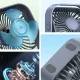 Mini USB Desk Fan, Grey