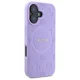 Guess Saffiano Peony Classic Logo MagSafe Case for iPhone 16 - Purple