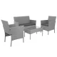 Polyrattan Garden Furniture Set Gardlov 26910, grey