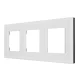 Triple Glass Frame Maclean MCE731W, 228 x 86 mm, White