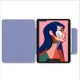 Apple iPad Pro 13\'\' (2024) (A2926 A2925) Nappa Texture Tri-Fold Book Case Cover, Purple