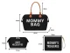 Mommy Bag 3in1 Diaper Bag with Organizer and Cosmetic Pouch, Black
