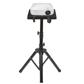 Maclean MC-920 Portable Projector Stand, Adjustable Height, 1.2m, Black