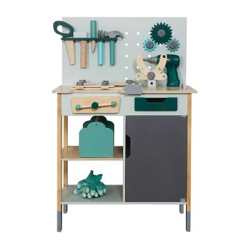 Koka darbnīca bērniem ar instrumentiem attīstošs meistara komplekts