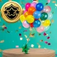Helium Balloon Weight Star, Green, 170 g, 10 cm