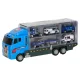 Transporter Truck with Launcher and 6 Police Cars