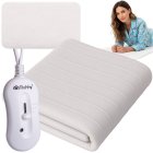 Electric Heated Blanket Ruhhy 26201, 150x80 cm, 3 Heat Settings, White