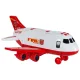 Kids Toy Transport Cargo Transporter Aircraft Airplane + 3 Fire Engines