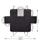 Purlov 5403 Car Seat Cover for Dogs, Black
