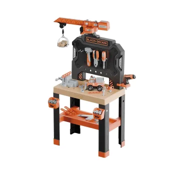 Smoby Black & Decker Toy Workbench with Crane