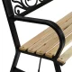 Wooden Garden Bench with Backrest 122x88.5x55.5 cm Sofotel Ivy