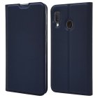 Samsung Galaxy A20e (SM-A202F) Magnetic Leather Case Cover Card Holder, Blue