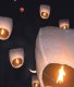 Chinese Lantern Flying Laterna for Bright Festive Salute, White