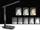 LED Desk Lamp with Clock and QI Wireless Charger