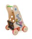 Attīstošs interaktīvs bērnu koka stumjamais staigulis | Baby Walker Pusher