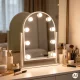 ModernHome LED Makeup Mirror 30x40 cm with 9 Bulbs and 3 Light Modes