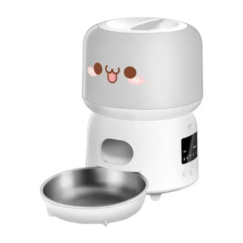 Rojeco 3L Smart WiFi Pet Food Dispenser Automatic Feeder White