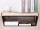 Hanging Metal Basket / Under Shelf Organizer, Black