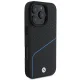 BMW Signature Leather Textured & Line MagSafe Case for iPhone 16 Pro - black