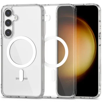 Tech-Protect FlexAir Hybrid MagSafe Case for Samsung Galaxy S24, Clear