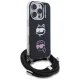 Karl Lagerfeld IML Crossbody Karl&Choupette Case for iPhone 16 Pro Max - Black